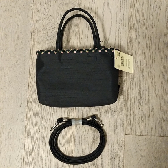 Esprit Black Mini Satchel Handbag with Detachable Shoulder Strap - Picture 5 of 5